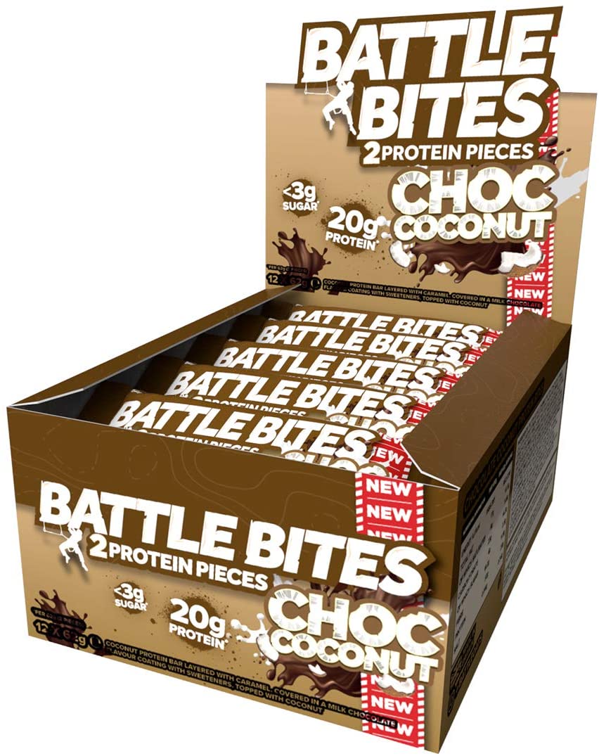 Battle Bites Protein Bar – Choc Coconut