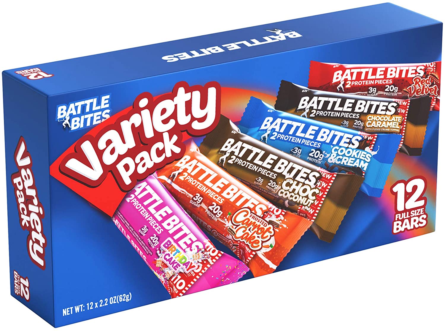 Battle Bites Protein Bar – Variety Pack