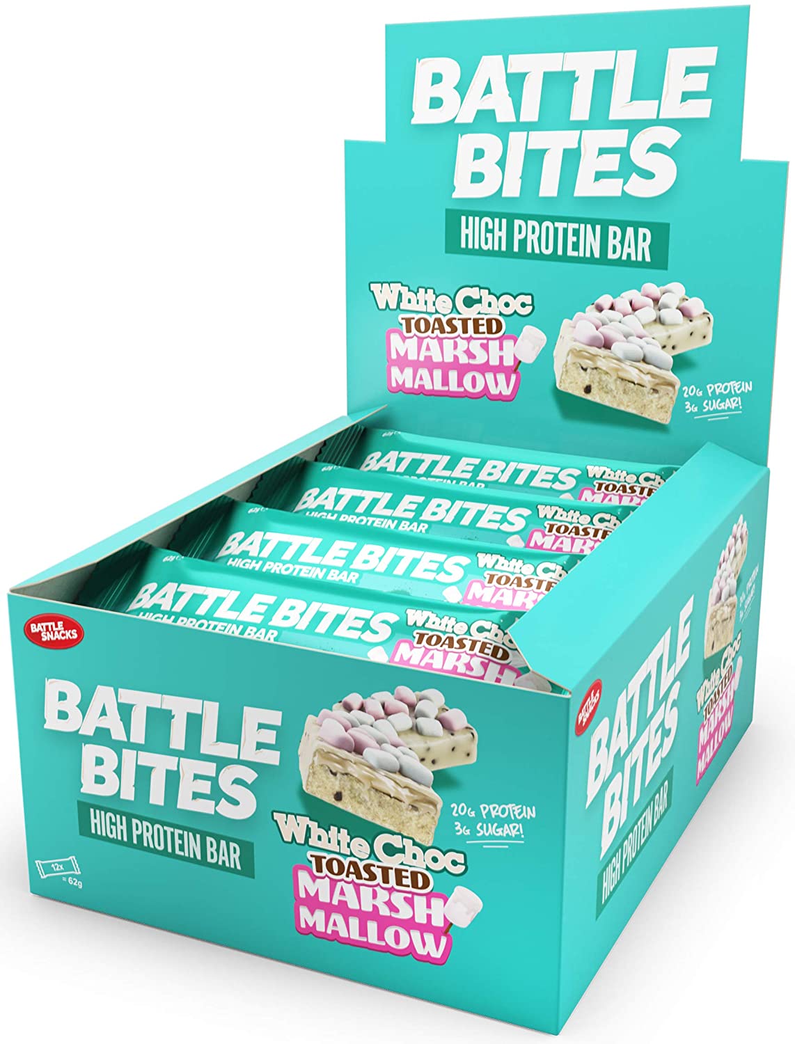 Battle Bites Protein Bar – White Chocolate Toasted Marshmellow