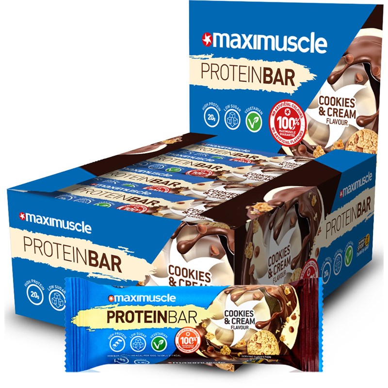 Maximuscle Protein Bar – Cookies & Cream Review