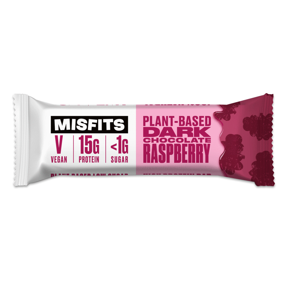 Misfits Vegan Protein Bar – Dark Chocolate & Raspberry Review
