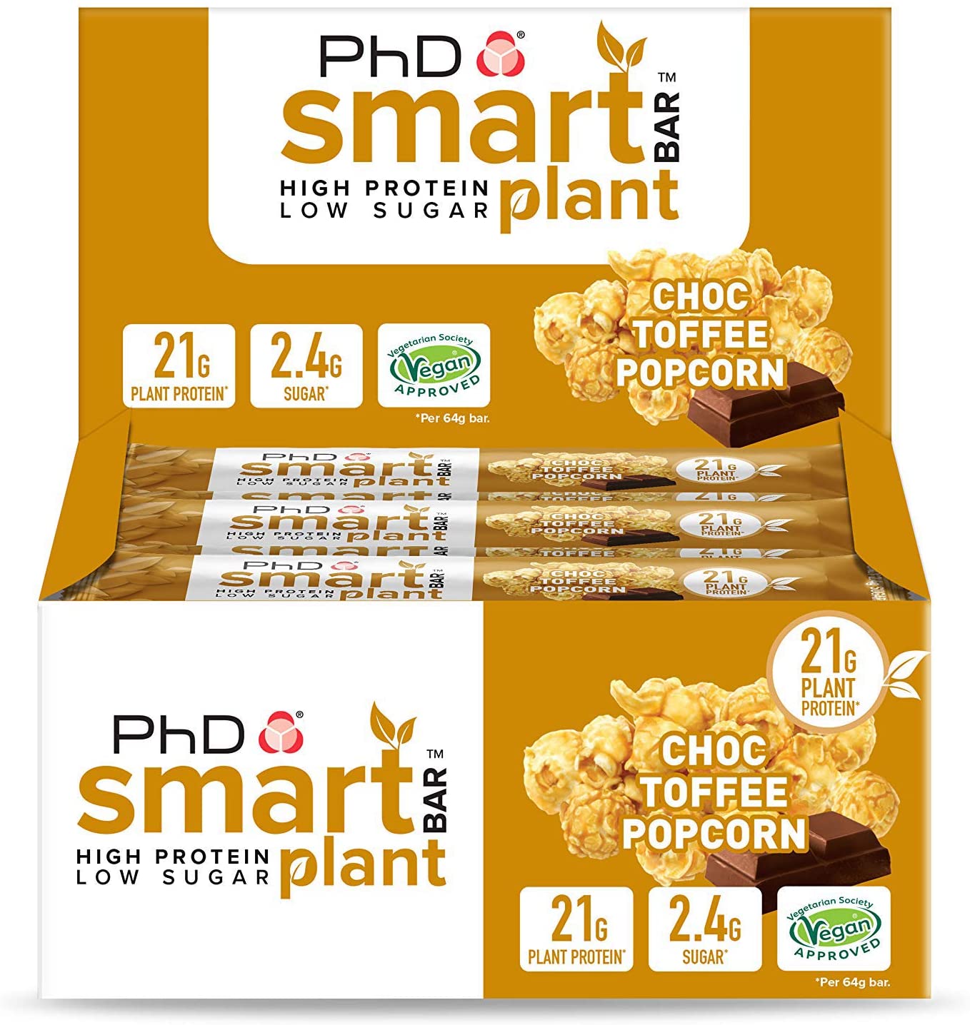 PHD Smart Bar Plant – Choc Toffee Popcorn